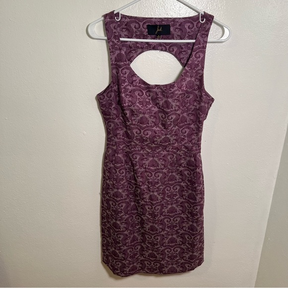 Jack. Sleeveless Dress Purple Sparkle Floral 4 - Picture 3 of 11